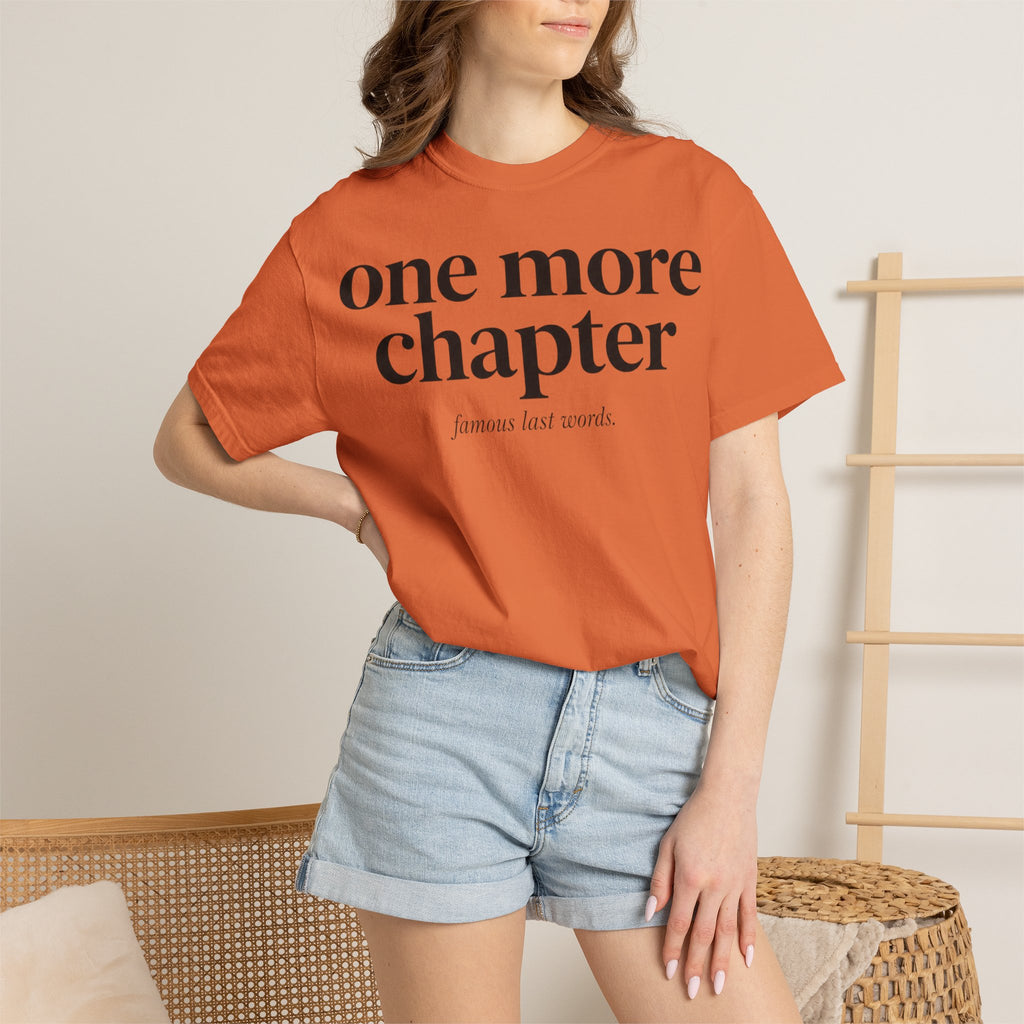 One More Chapter T-Shirt — Reading Lover Graphic Tee