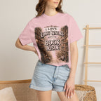 T-Shirt — "I Love Long Walks Down the Book Aisle" Literary Graphic Tee