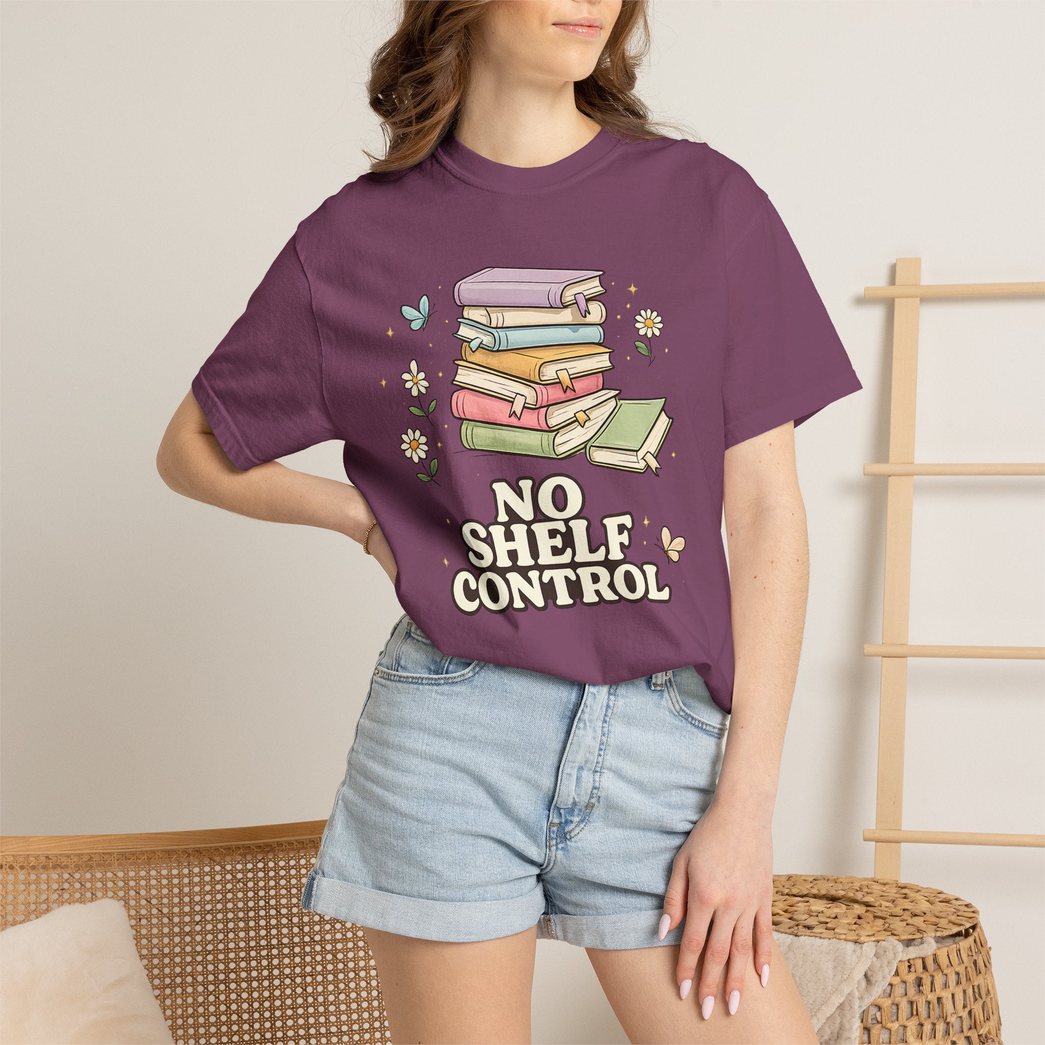 No Shelf Control Bookstack T-Shirt