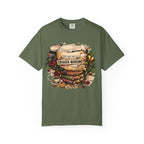 Book Lover T-Shirt — "You Had Me at Trigger Warning" Vintage Stack Design