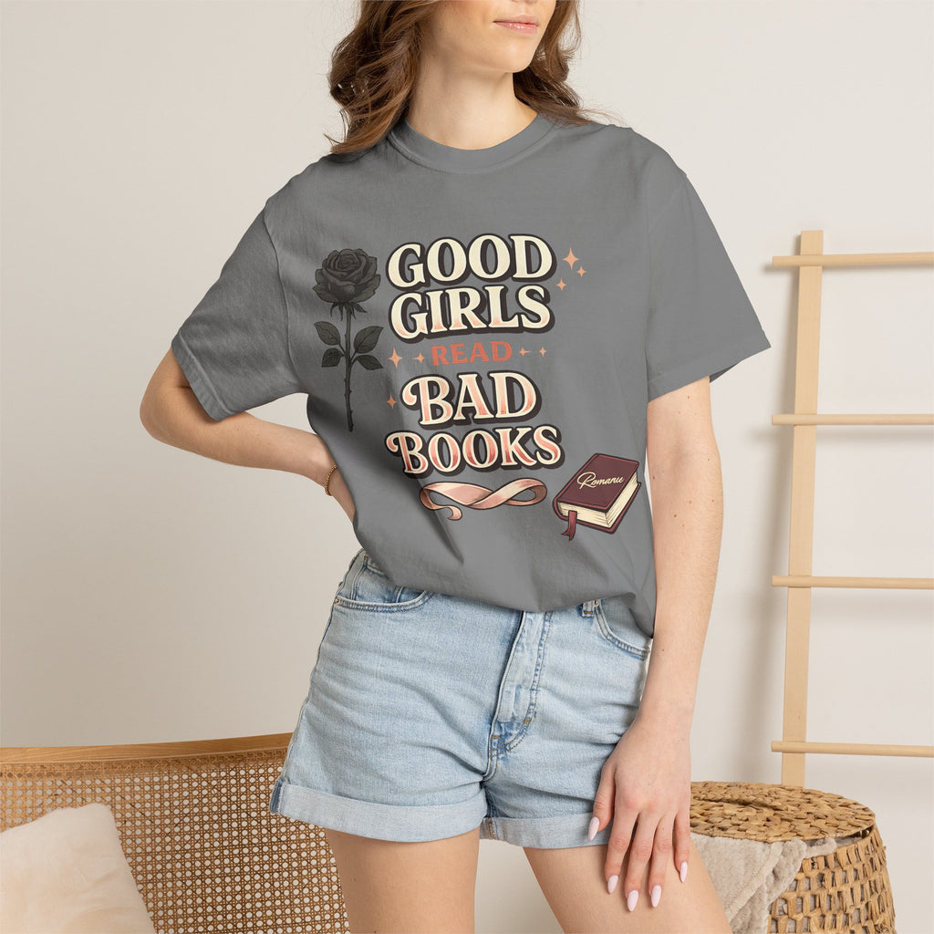 T-Shirt — "Good Girls Read Bad Books" Graphic Tee