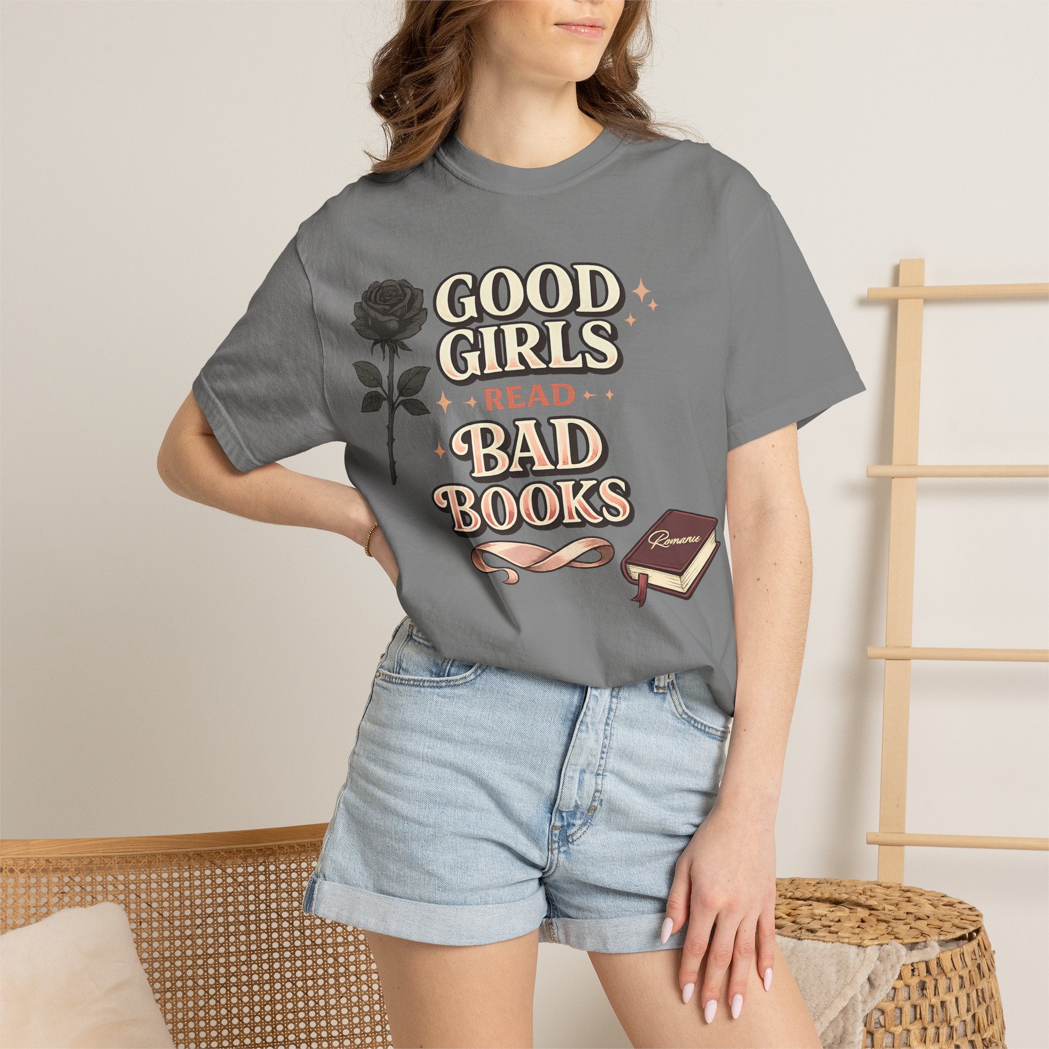 T-Shirt — "Good Girls Read Bad Books" Graphic Tee