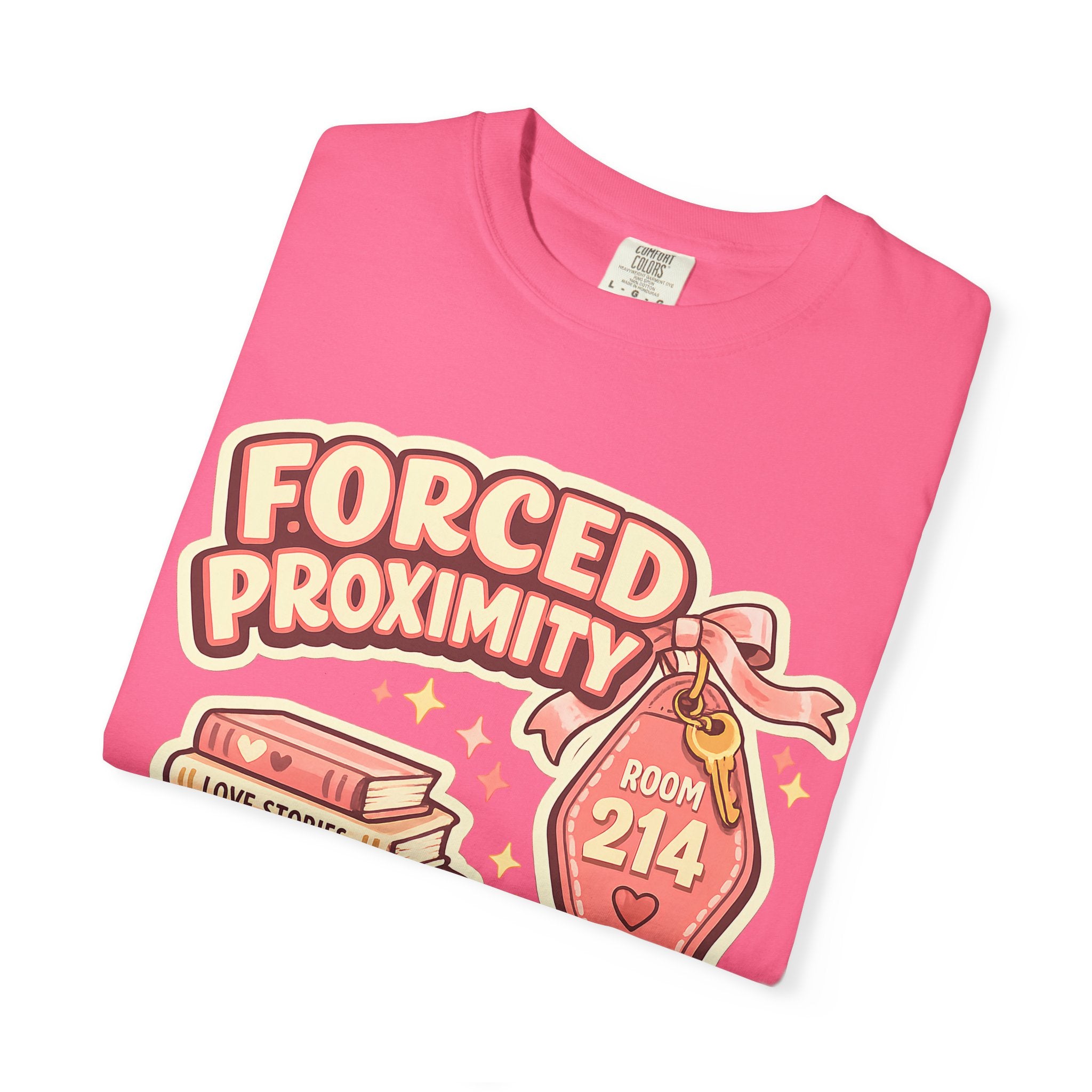 Forced Proximity T-Shirt — Cute Retro Romance Graphic Tee (Room 214)