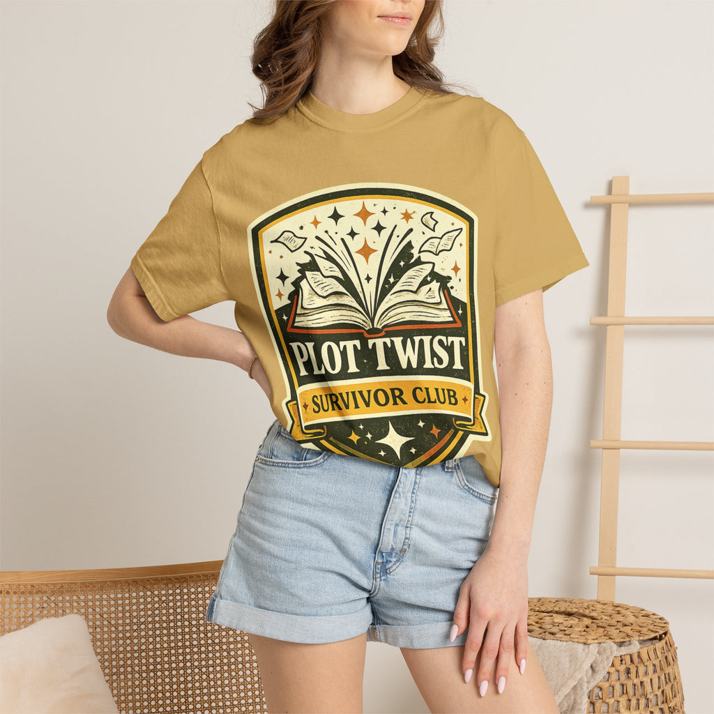 Plot Twist Survivor Club T-Shirt — Funny Book Lover Tee