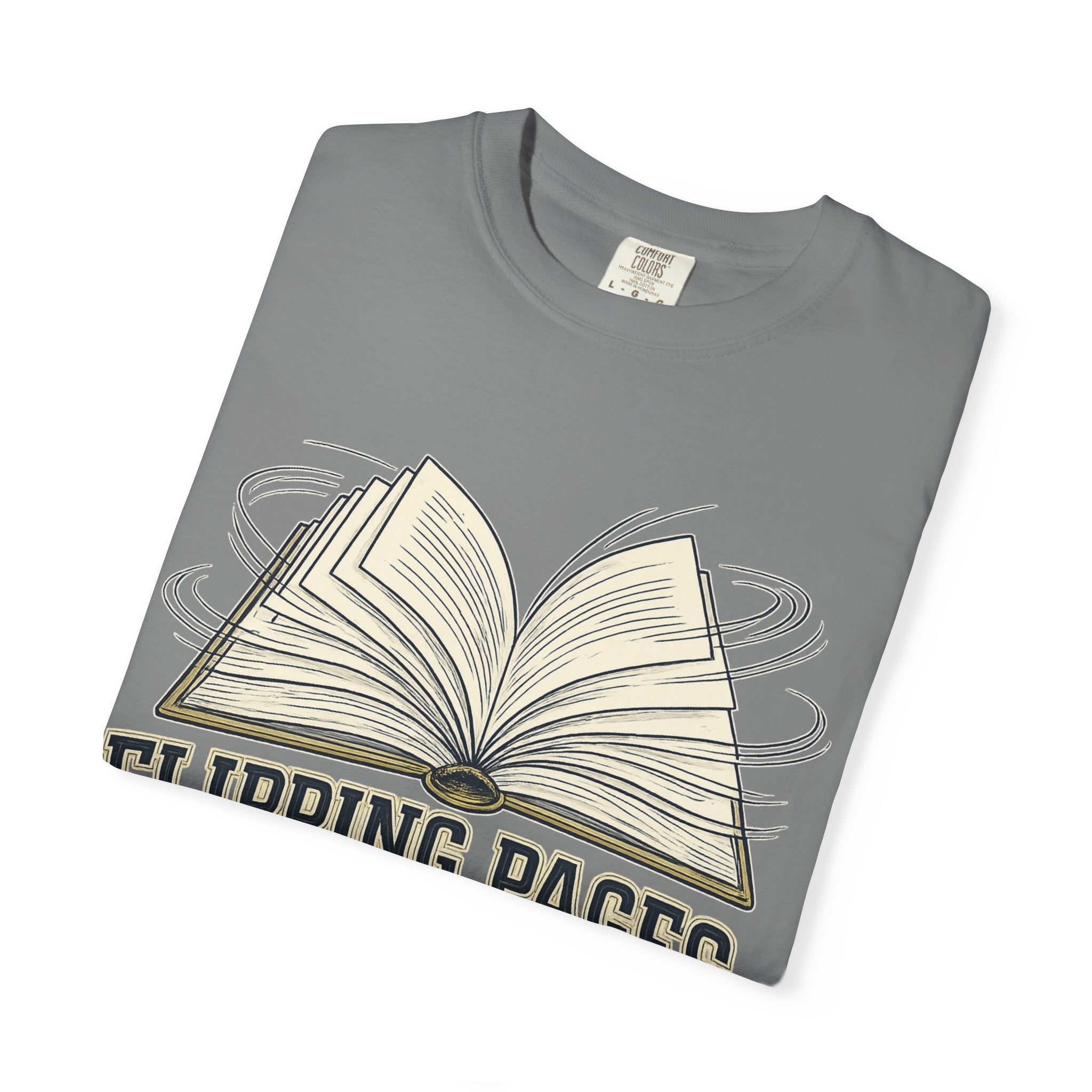 Book Lover T-Shirt — "Flipping Pages Is My Cardio" Graphic Tee