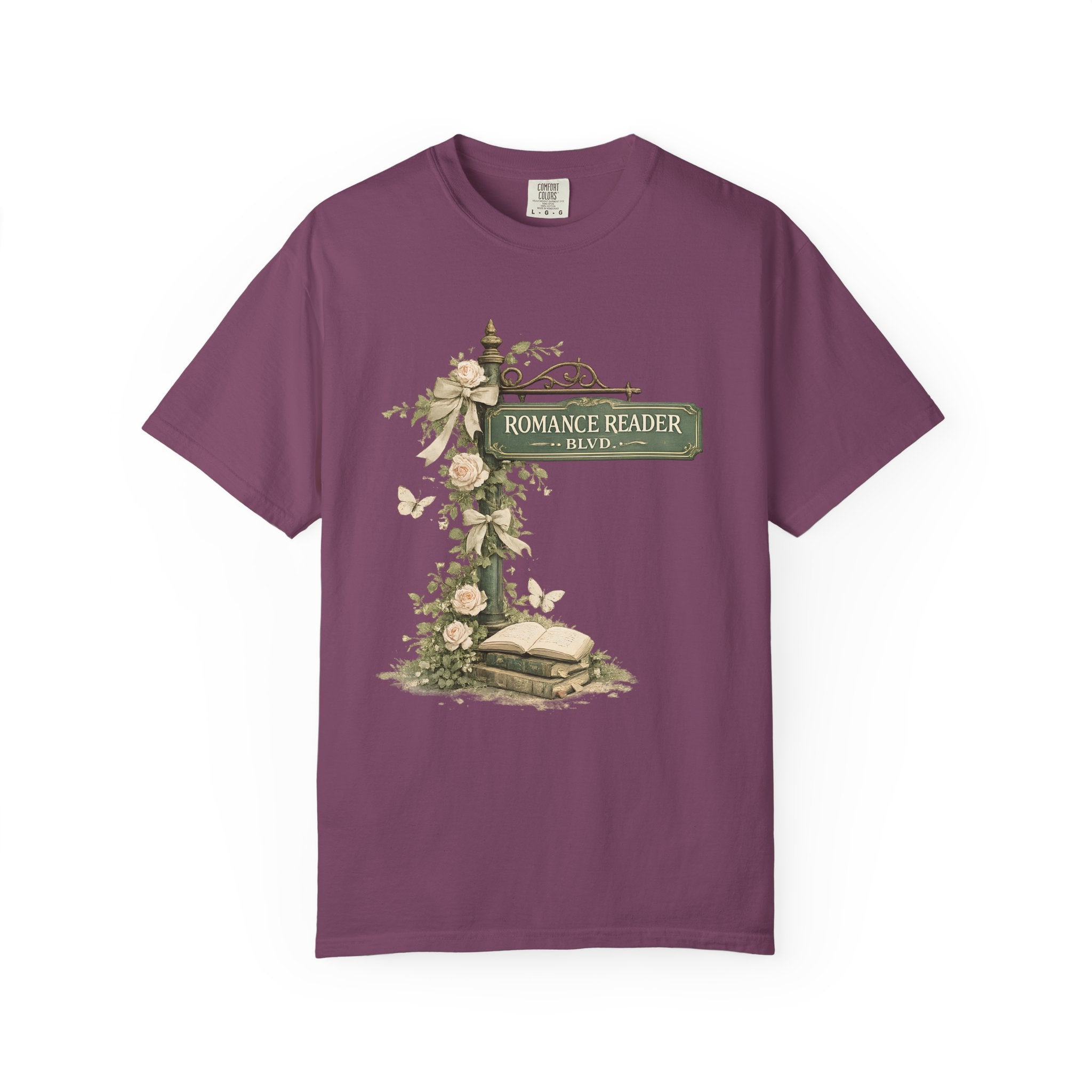 Romance Reader Vintage Floral T-Shirt