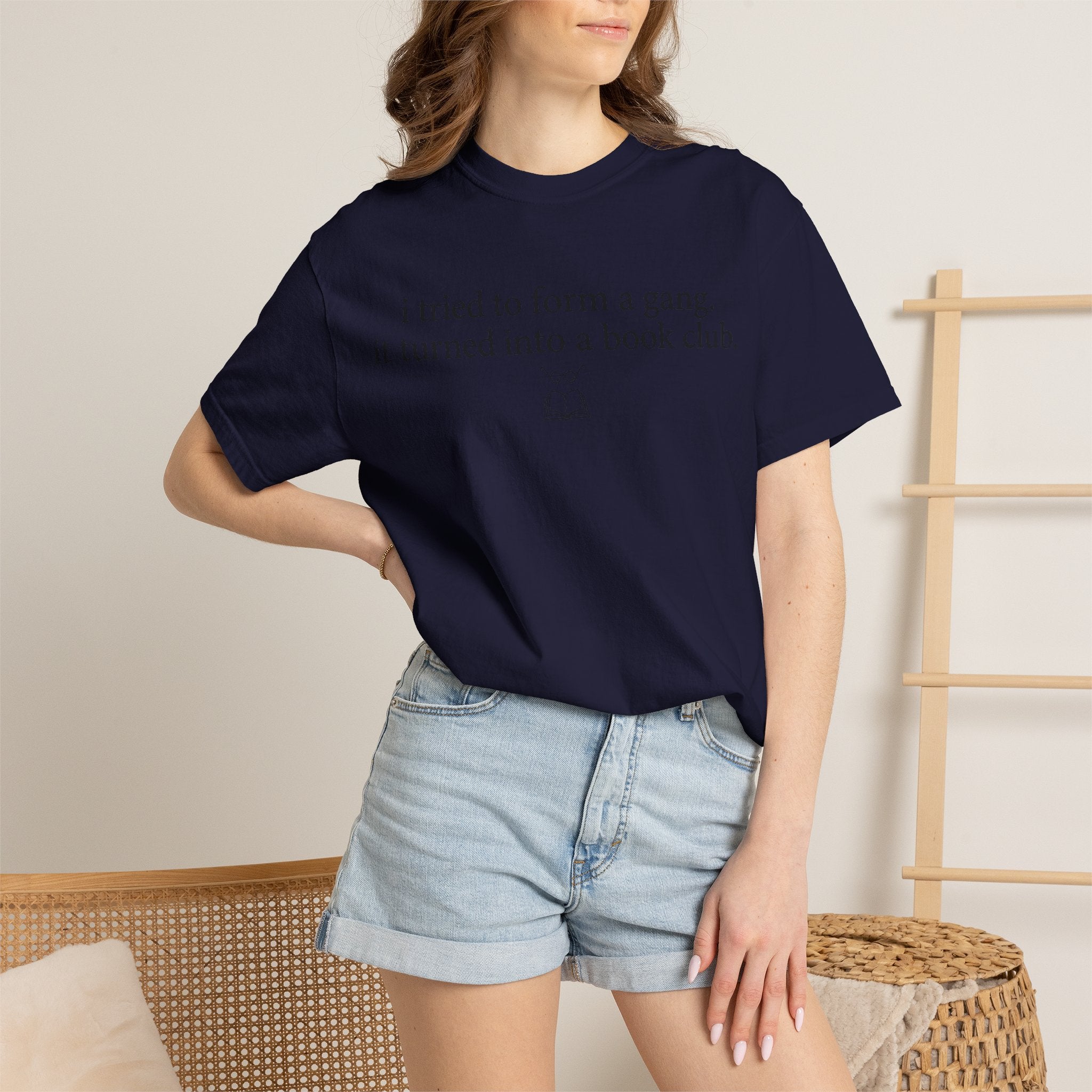 Book Club T‑Shirt — "I Tried to Form a Gang, It Turned Into a Book Club" Literary Tee