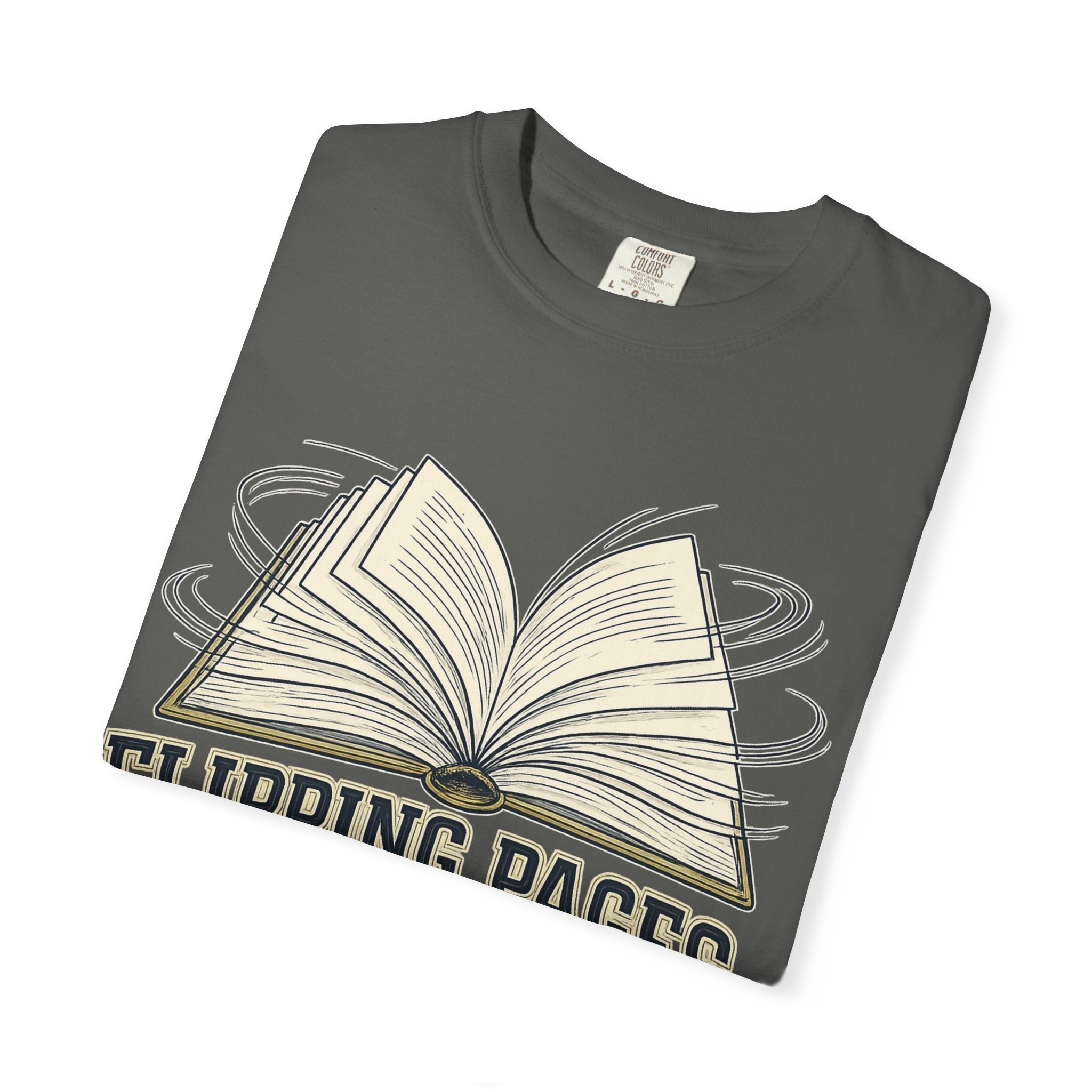 Book Lover T-Shirt — "Flipping Pages Is My Cardio" Graphic Tee