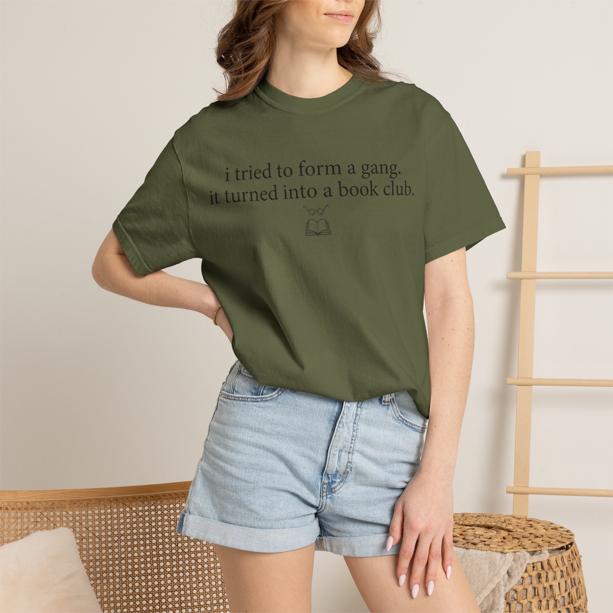 Book Club T‑Shirt — "I Tried to Form a Gang, It Turned Into a Book Club" Literary Tee