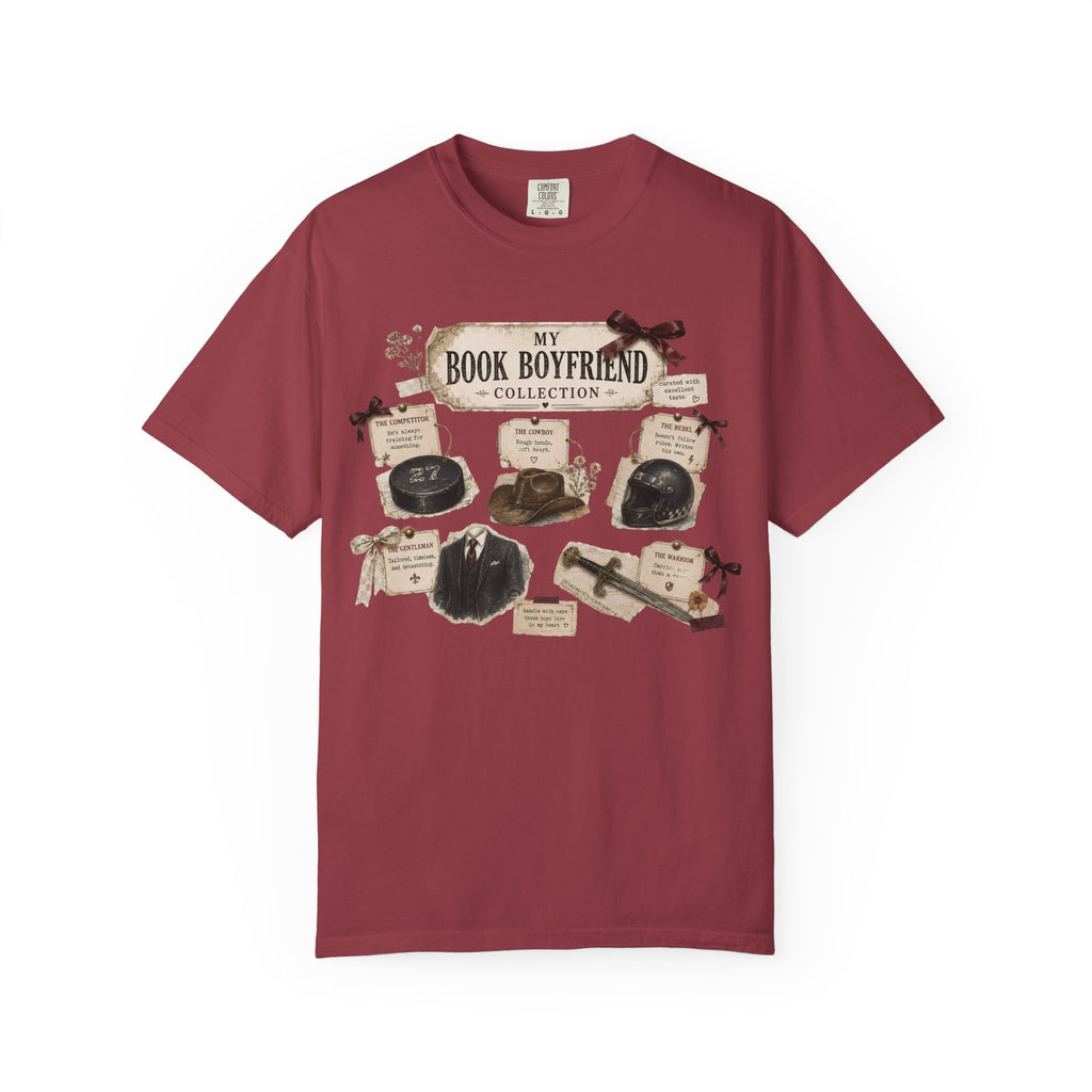Book Boyfriend Collection T-Shirt — Vintage Literary Aesthetic Tee