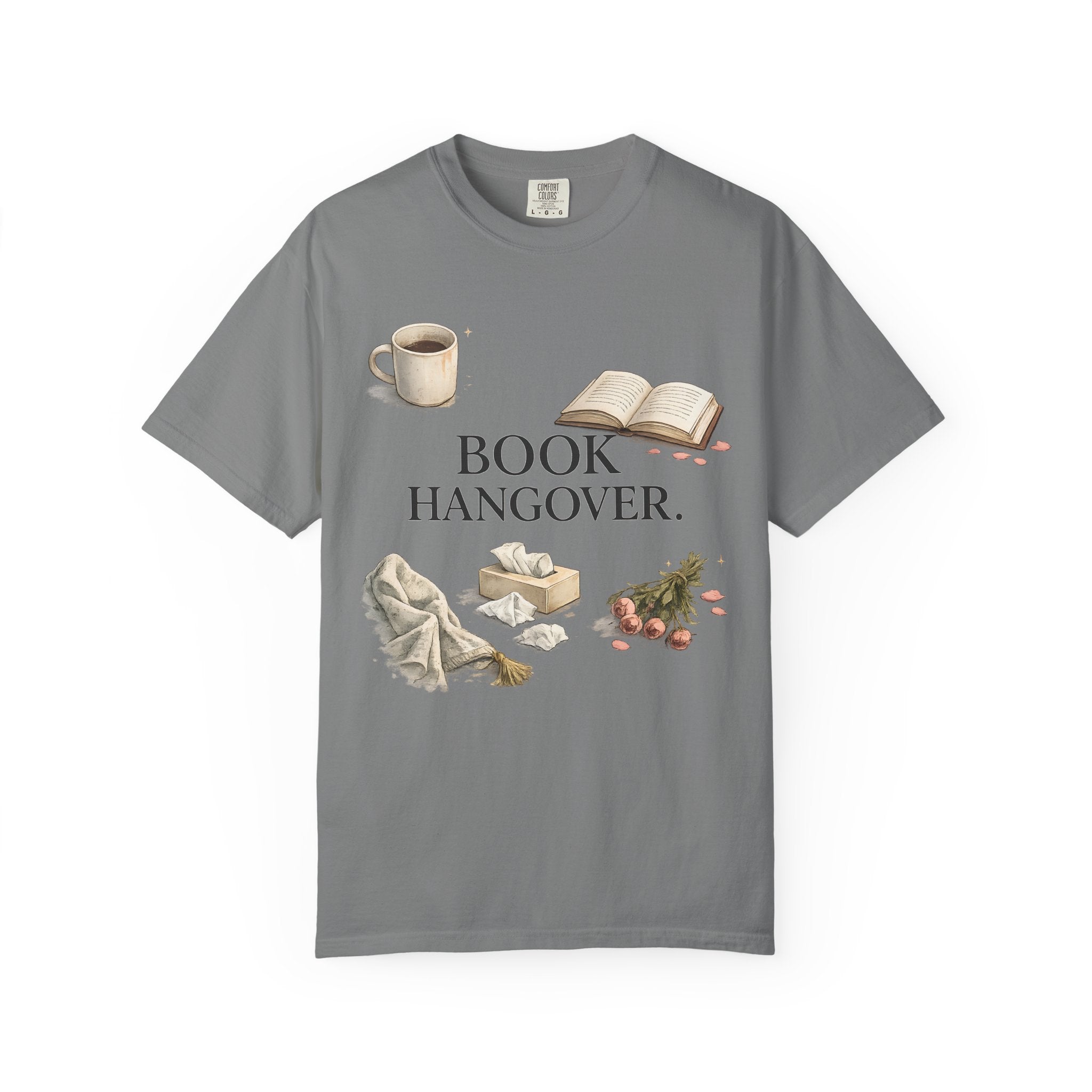 T-Shirt — "Book Hangover" Cozy Reading Tee