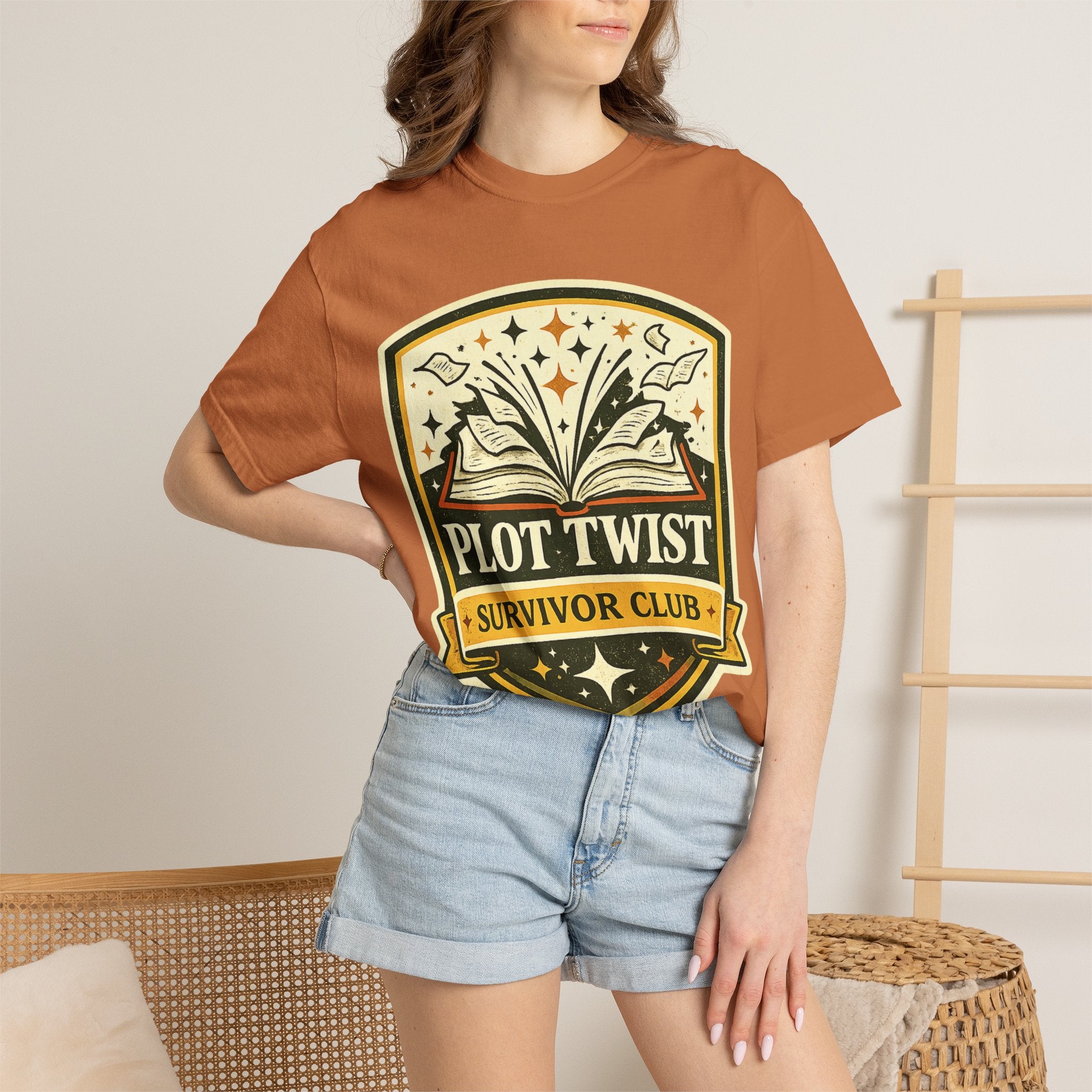 Plot Twist Survivor Club T-Shirt — Funny Book Lover Tee
