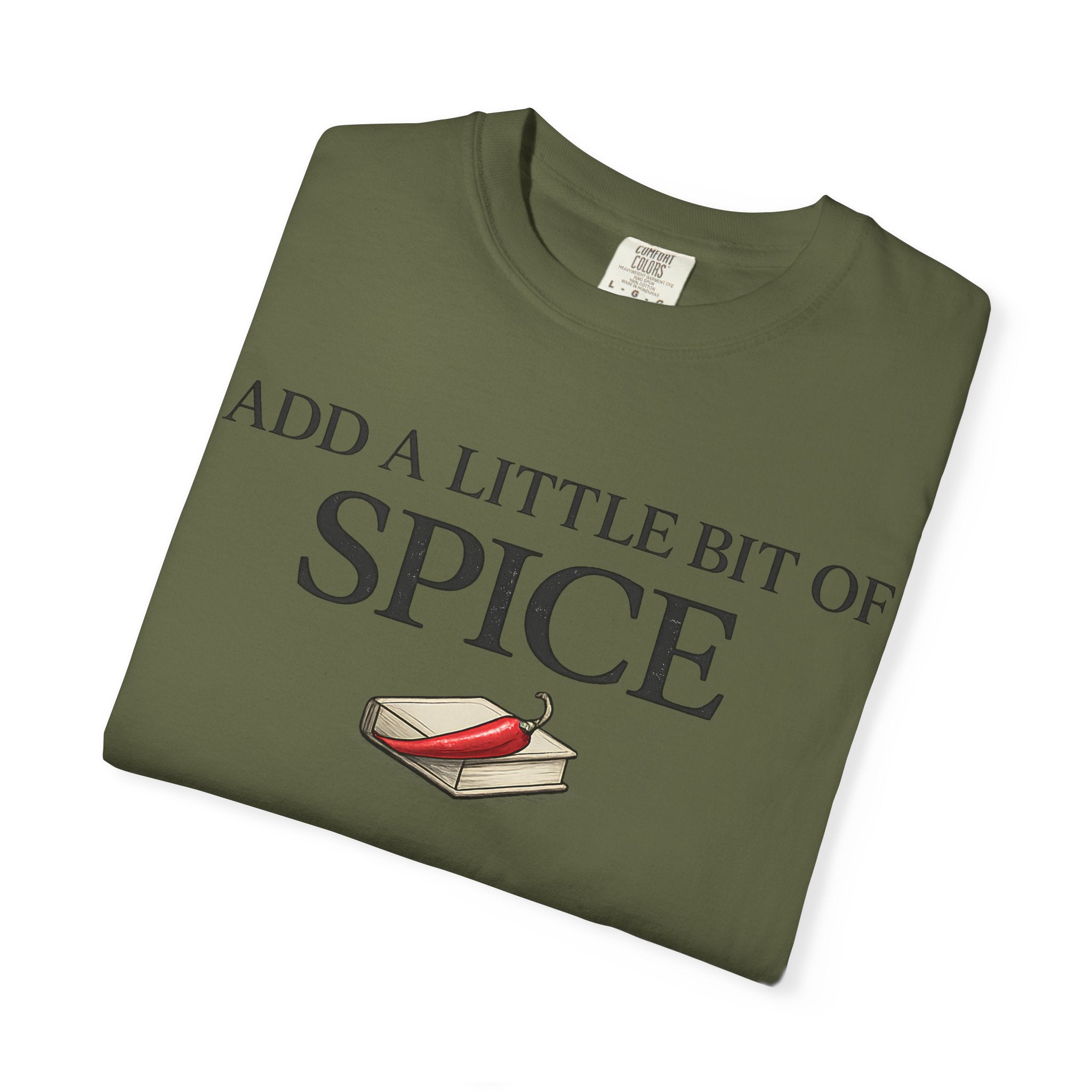 Spice Book T-Shirt — "Add a Little Bit of Spice" Graphic Tee