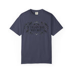 If Villain Bad… Why Not? T-Shirt — Gothic Floral Quote Tee