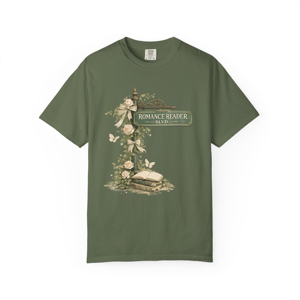 Romance Reader Vintage Floral T-Shirt