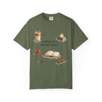 Coffee Icy, Books Spicy T-Shirt — Literary Coffee Lover Tee