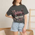 T-Shirt — “Delulu But Well Read” Cute Cherry & Bow Graphic Tee
