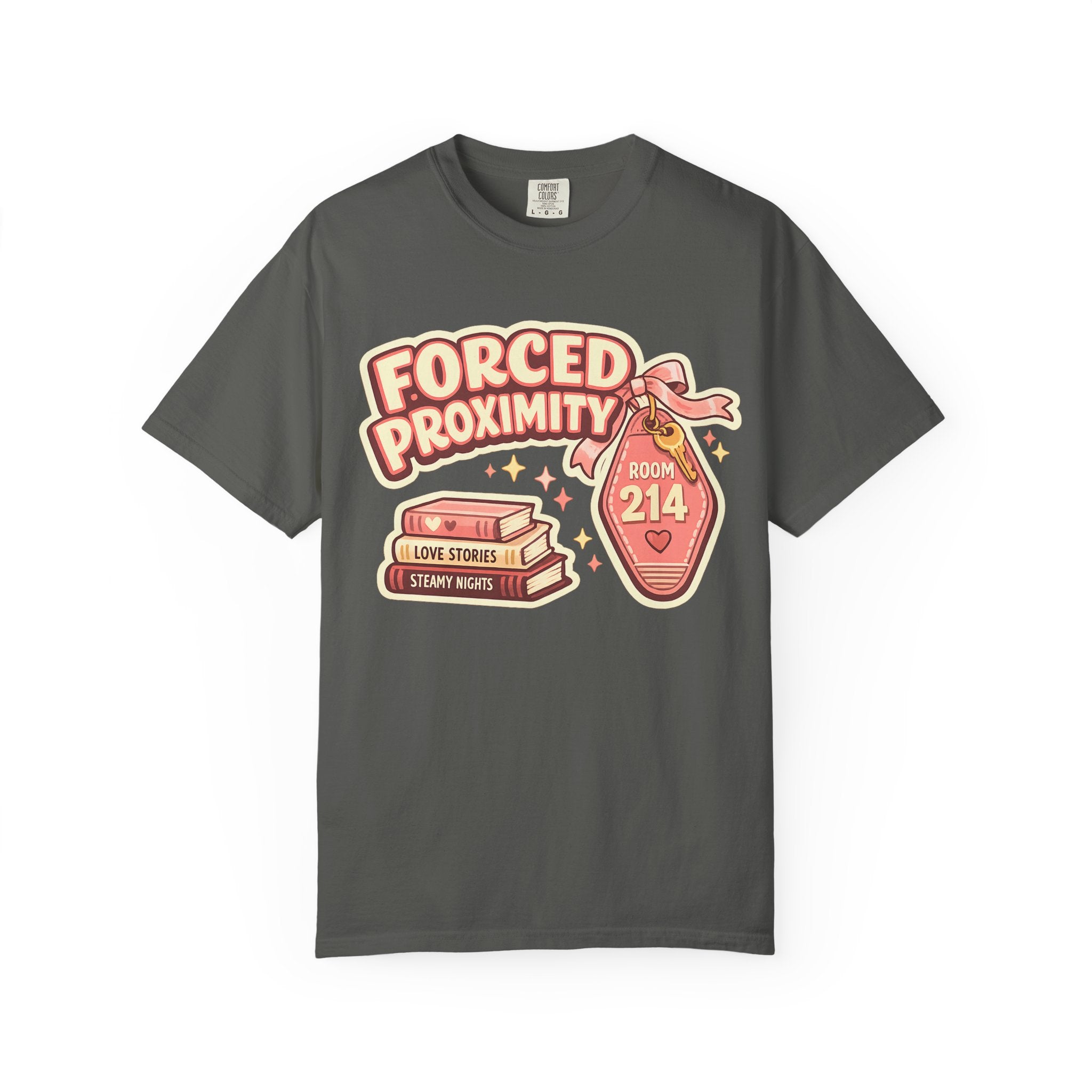 Forced Proximity T-Shirt — Cute Retro Romance Graphic Tee (Room 214)