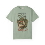 Certified Book Goblin T-Shirt — Cute Dragon Reading Graphic Tee for Book Lovers