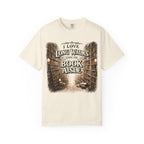 T-Shirt — "I Love Long Walks Down the Book Aisle" Literary Graphic Tee