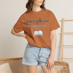 Quiet Please Book Lover T-Shirt — "i'm at the good part." Reading Tee
