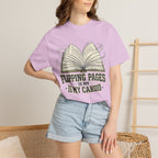 Book Lover T-Shirt — "Flipping Pages Is My Cardio" Graphic Tee
