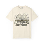 Book Lover T-Shirt — "Flipping Pages Is My Cardio" Graphic Tee