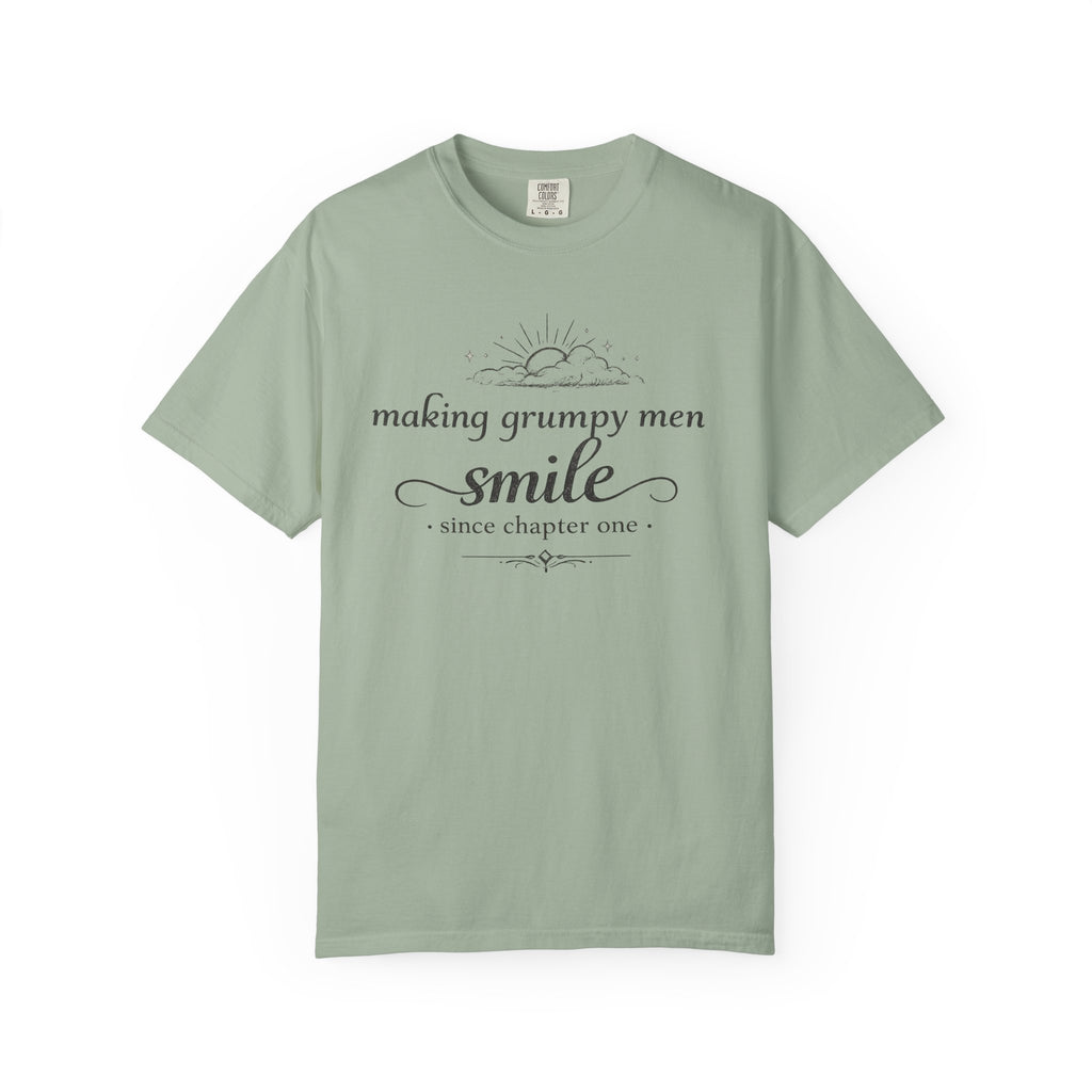 T-Shirt — "Making Grumpy Men Smile" Vintage Script Tee
