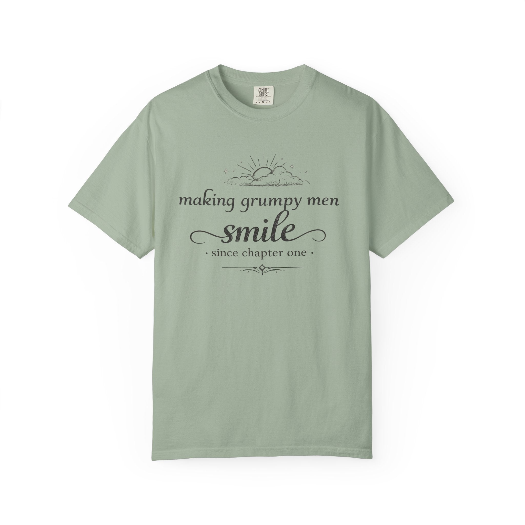 T-Shirt — "Making Grumpy Men Smile" Vintage Script Tee