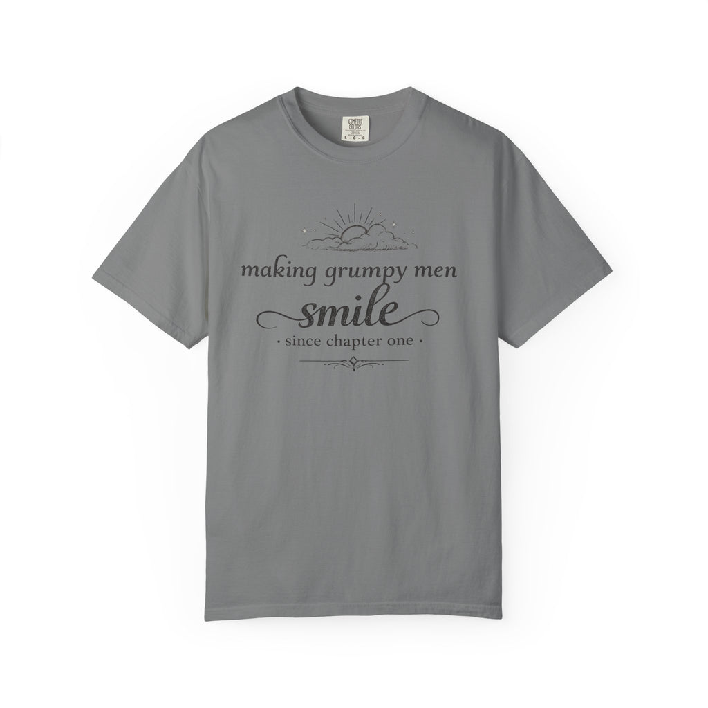 T-Shirt — "Making Grumpy Men Smile" Vintage Script Tee