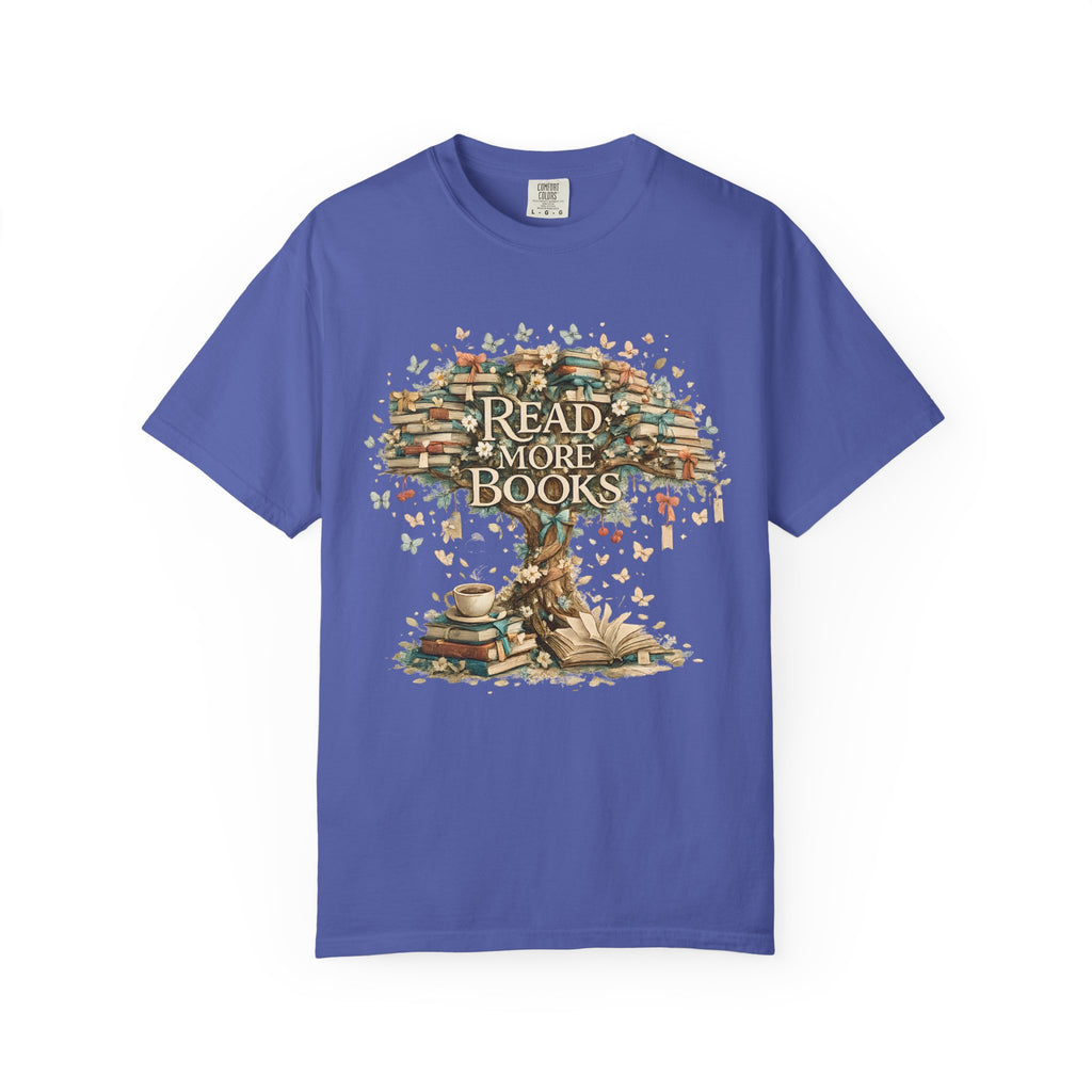 Read More Books T-Shirt — Vintage Tree of Books Design for Book Lovers