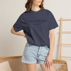 T-Shirt — “If Villain Bad... Why Not?” Minimalist Graphic Tee