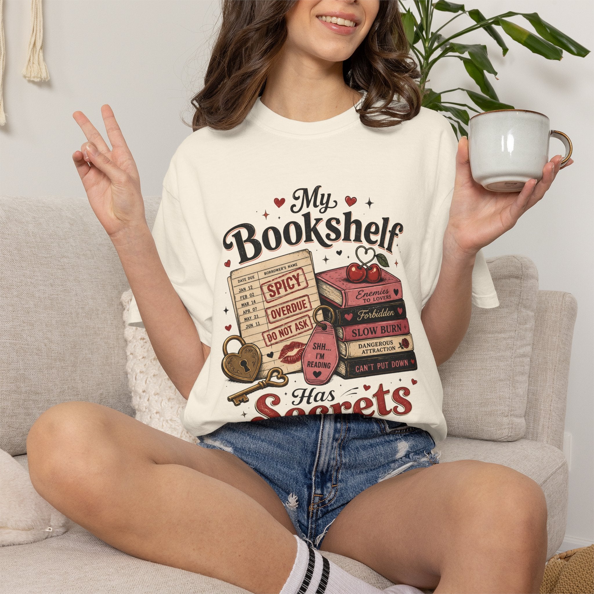 My Bookshelf Has Secrets Comfort Colors® T-Shirt