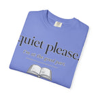 Quiet Please Book Lover T-Shirt — "i'm at the good part." Reading Tee
