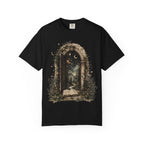 Mystic Portal T-Shirt — Moonlit Forest & Open Book Graphic