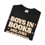 T-Shirt — "Boys in Books Are Just Better" Retro Literary Tee
