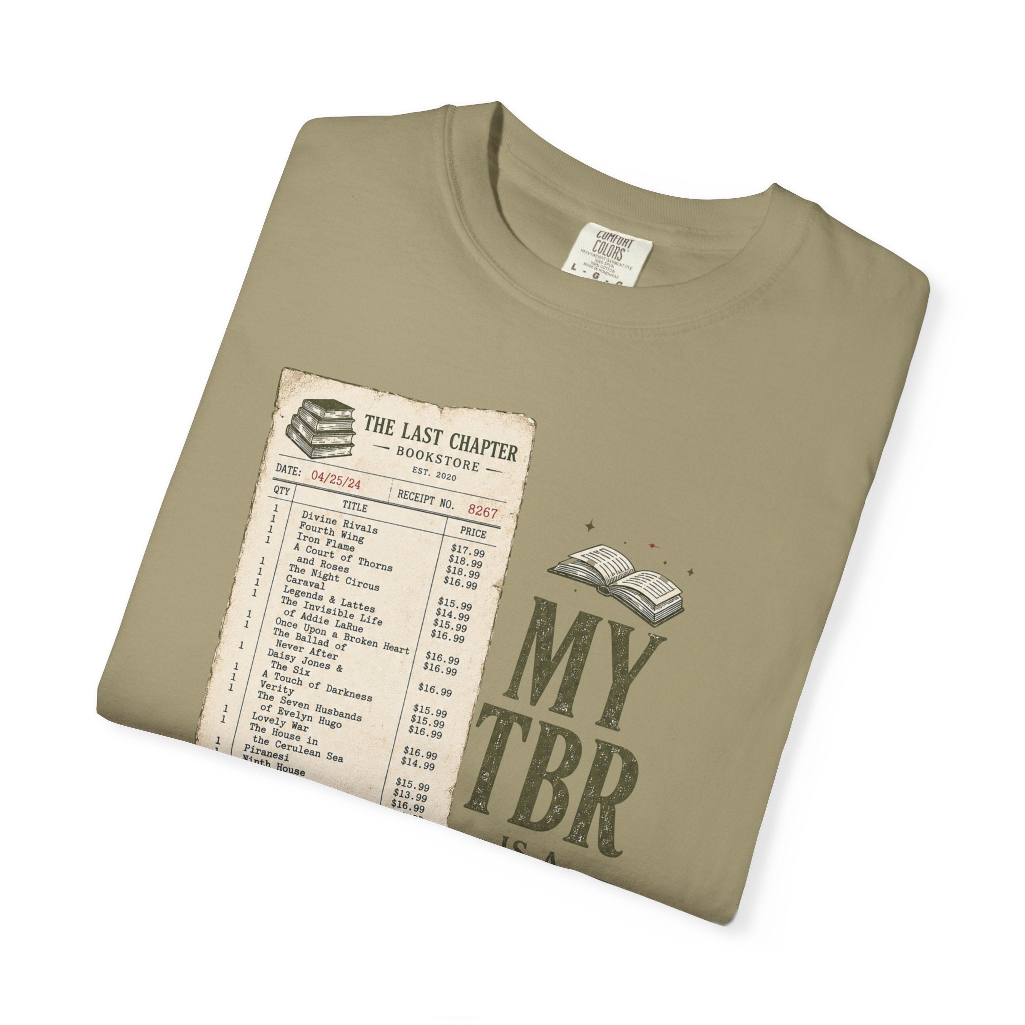 T-Shirt — "My TBR Is a Financial Burden" Book Lover Tee