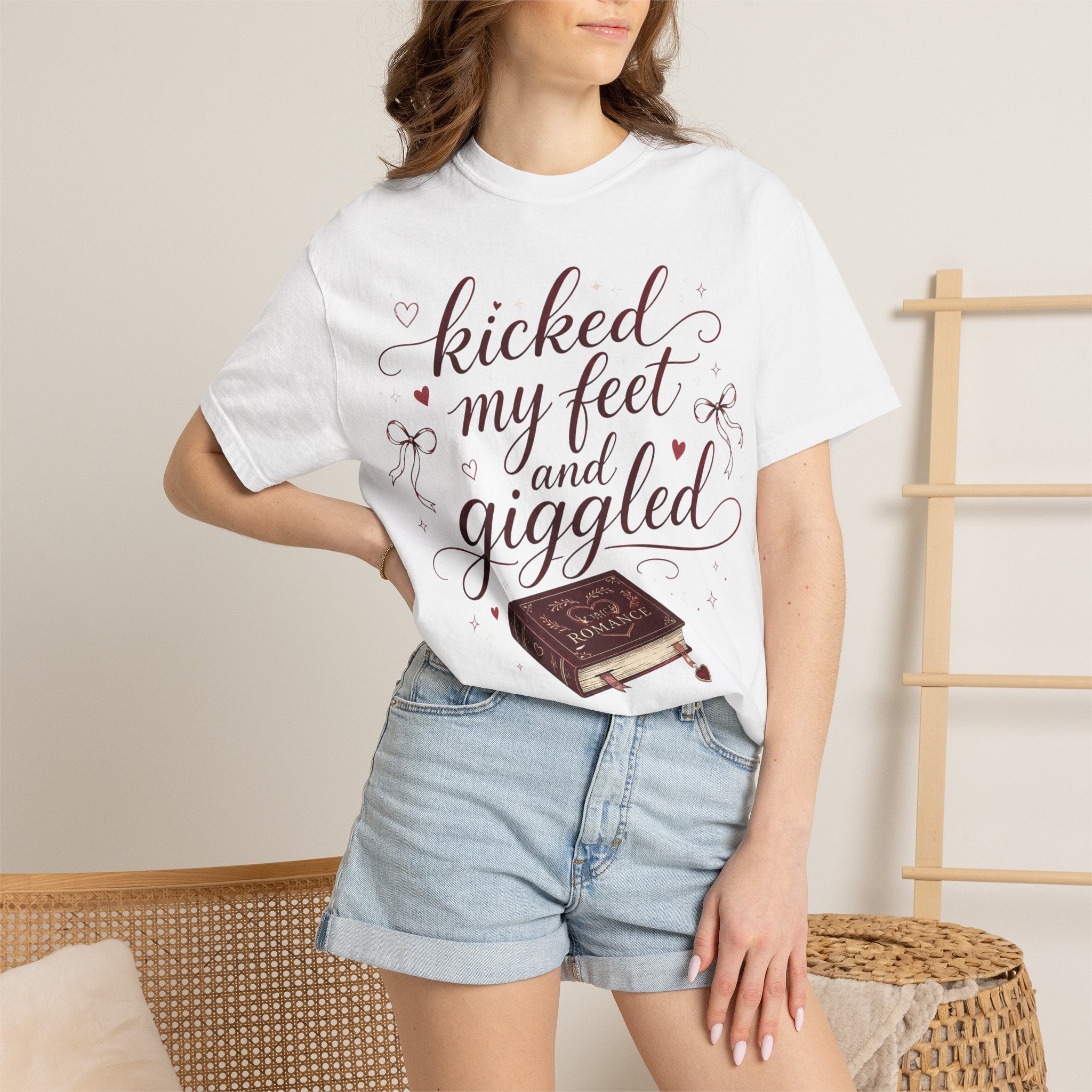 Kicked My Feet and Giggled Booklover T-Shirt