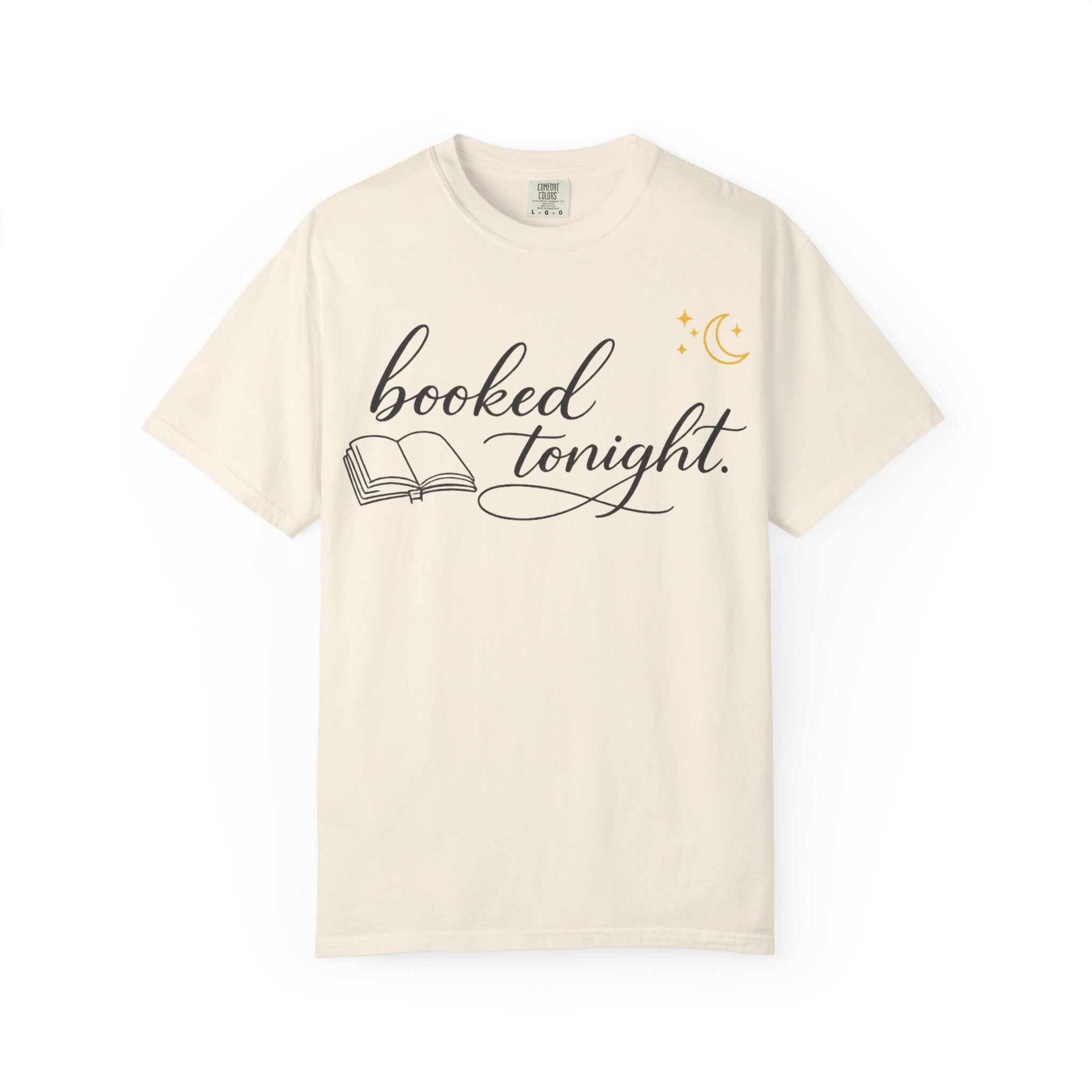 Booked Tonight T-Shirt — Cozy Reading Graphic Tee