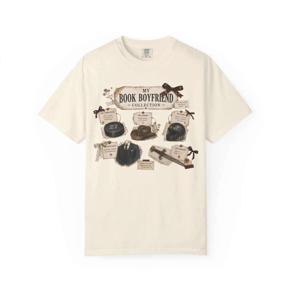 Book Boyfriend Collection T-Shirt — Vintage Literary Aesthetic Tee