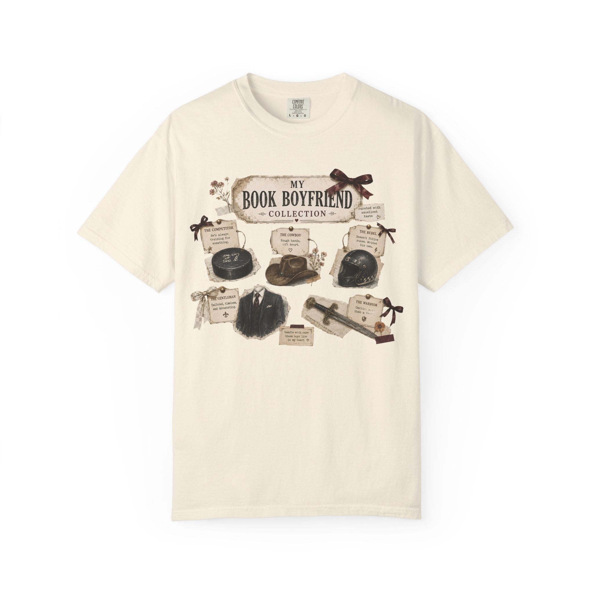 Book Boyfriend Collection T-Shirt — Vintage Literary Aesthetic Tee
