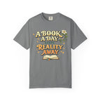 T-Shirt — “A Book A Day Keeps Reality Away” Vintage Reading Tee