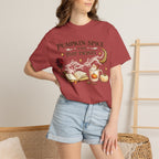 Pumpkin Spice and Plot Twists T-Shirt: Vintage Autumn Flatlay Graphic Tee