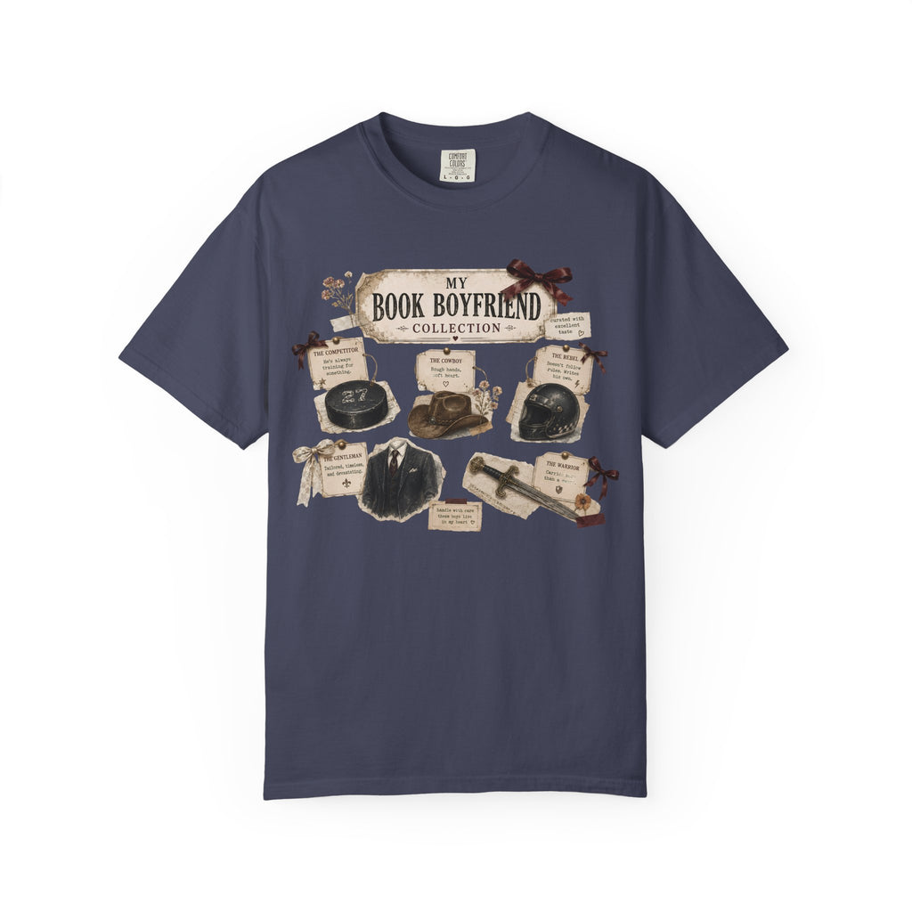 Book Boyfriend Collection T-Shirt — Vintage Literary Aesthetic Tee