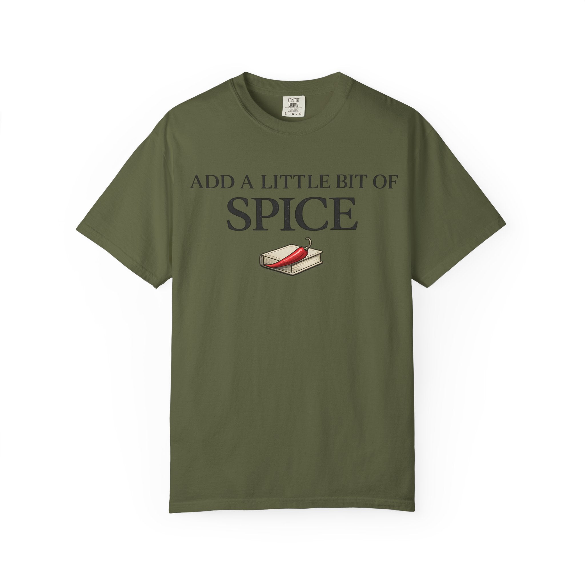 Spice Book T-Shirt — "Add a Little Bit of Spice" Graphic Tee