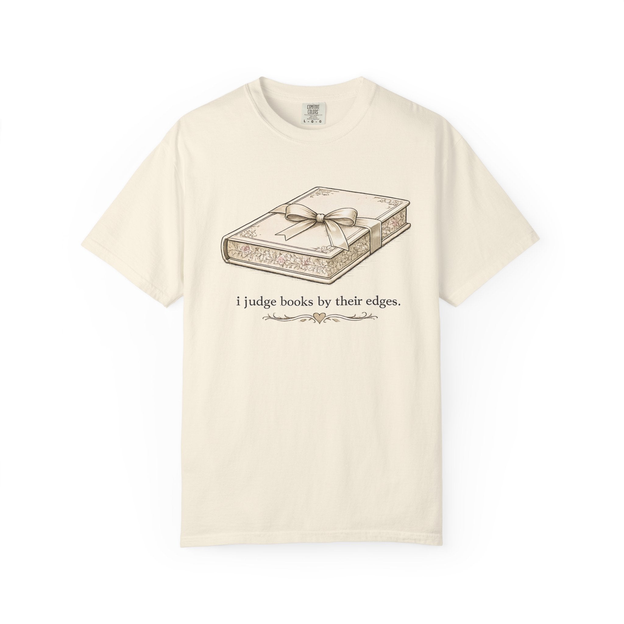 Book Lover T-Shirt — “I Judge Books by Their Edges” Vintage Gift Tee