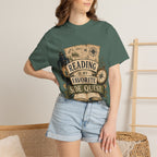 Reading Is My Favorite Side Quest T-Shirt — Adventure Book Lover Tee
