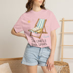 Beach Reading T-Shirt — "Tan Lines & Book Spines" Summer Reader Tee