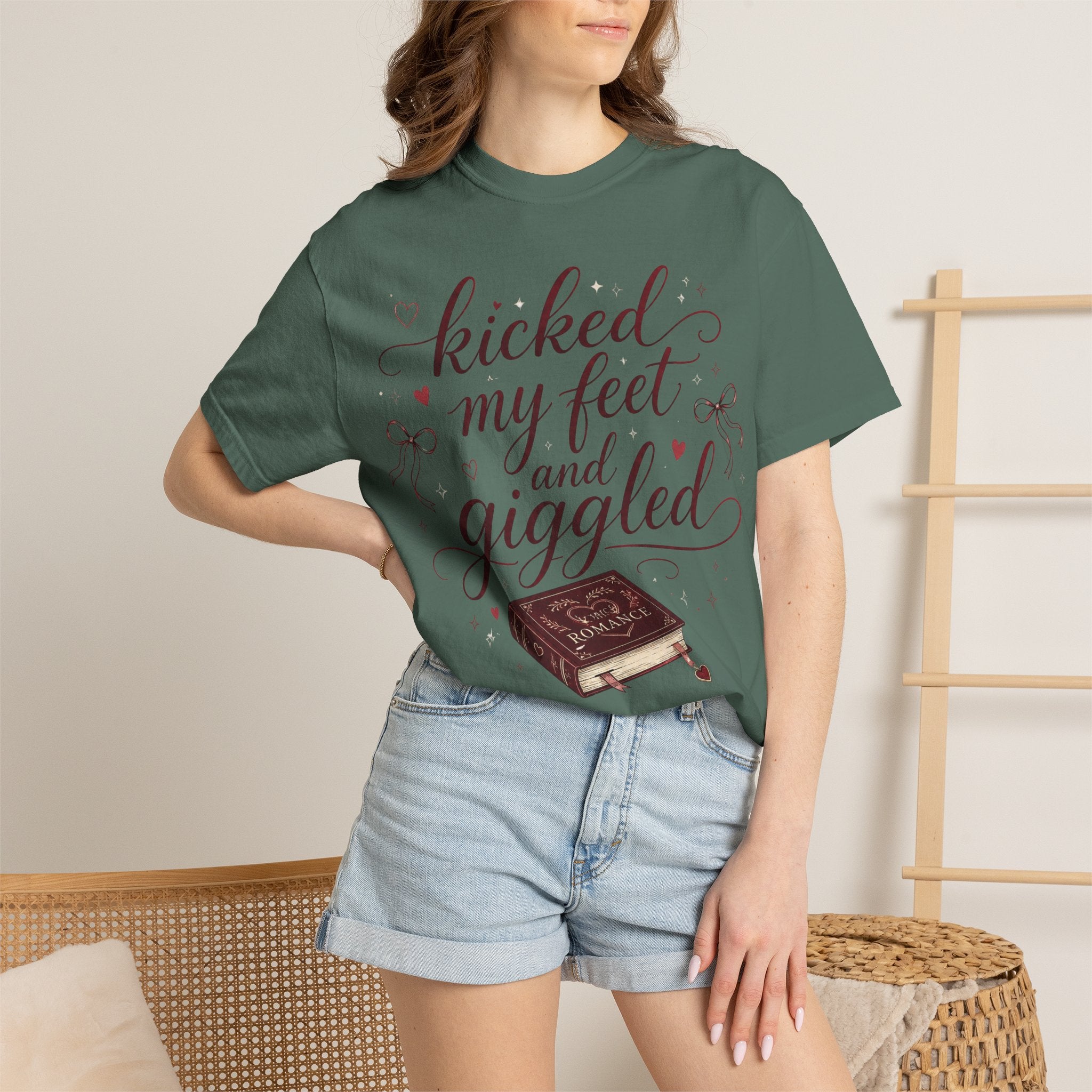 Kicked My Feet and Giggled Booklover T-Shirt