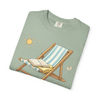 Beach Reading T-Shirt — "Tan Lines & Book Spines" Summer Reader Tee
